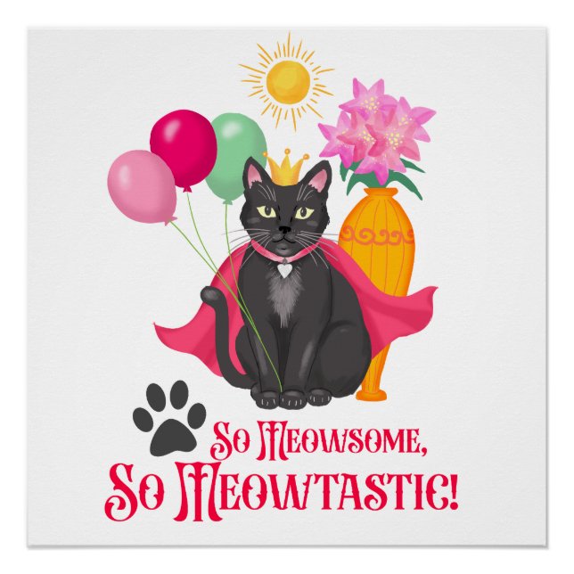 Póster Tão Meowsome, Tão Meowtastic! (Frente)