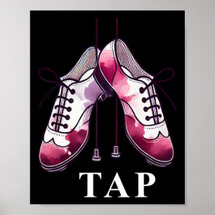 Poster Tap Dance Lover Dancing Calçados Competição Dancer