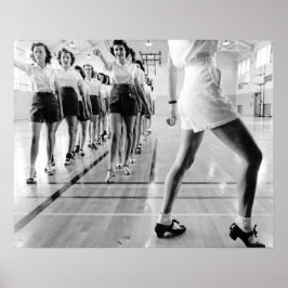 Póster Tap Dancing Class, 1942. Vintage Photo