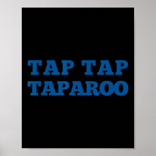 Poster Tap Taparoo Citação Motivacional de Hóquei Homens