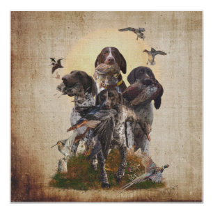 Póster Tapeçaria com Pontas Curtas Alemãs