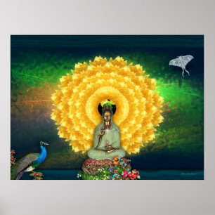 Póster Tapeçaria da parede de Kuan Yin