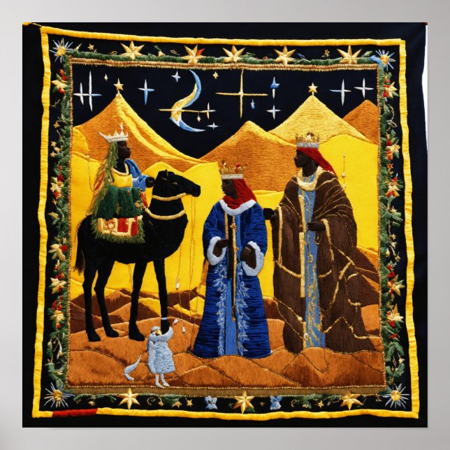 Poster Tapeçaria Geométrica Sagrada - Muro de Energia Met (Frente)