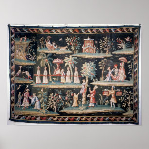 Póster Tapeçaria no estilo do Chinoiserie da camionete d