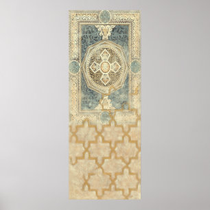 Póster Tapeçaria Ornamental com Ornamentado
