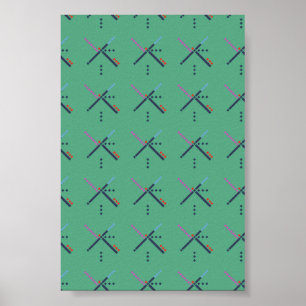Póster Tapete do aeroporto de PDX