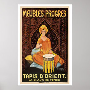 Poster Tapete Oriental La Chaux-de-Fonds Vintage