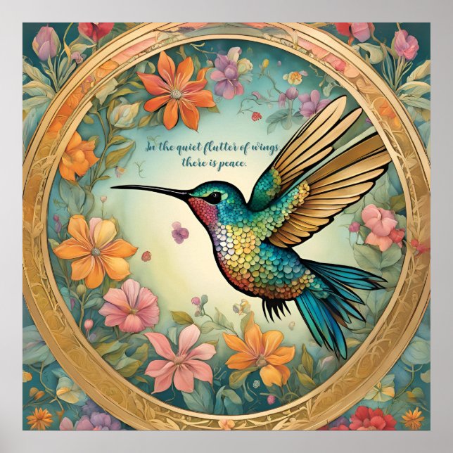 Poster Tapete Redondo 5' Hummingbird (Frente)