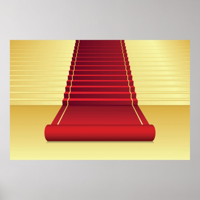Poster tapete vermelho (Frente)