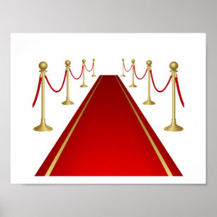Poster Tapete vermelho