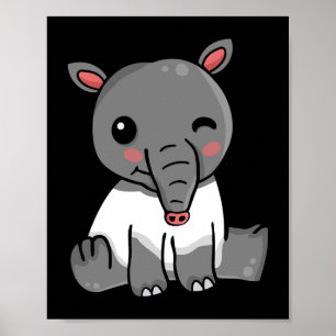 Poster Tapir Lover Kids Cute Tapirus Mulheres Cute Tapir