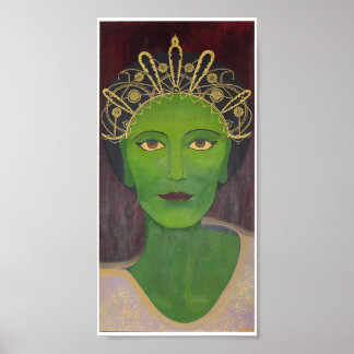 Póster Tara Bodhisattva Verde