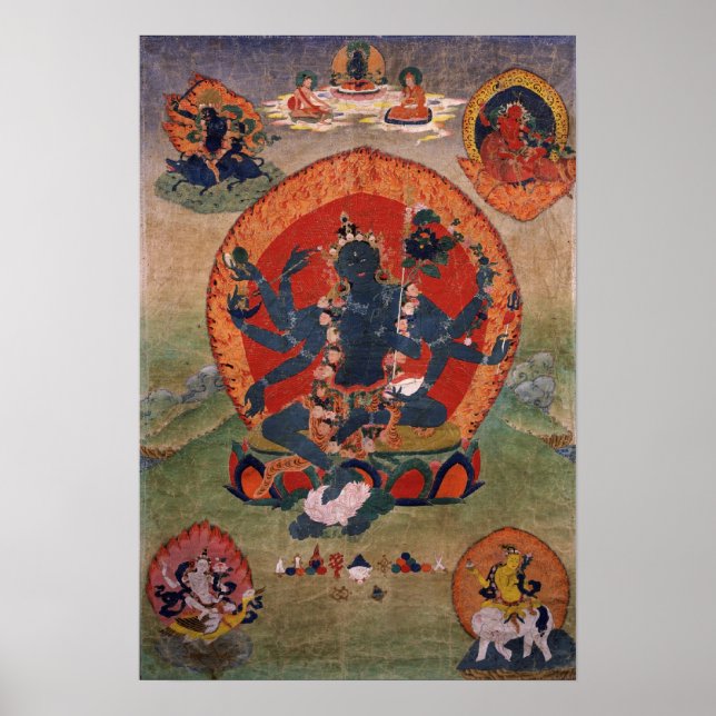 Póster Tara Verde Deidade Budista Tibetana (Frente)