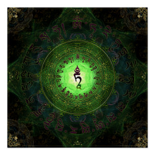 Póster Tara verde - proteção dos perigos e do sofriment