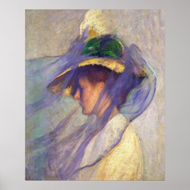 Poster Tarbell Blue Veil Impressionism America CC0918 New (Frente)