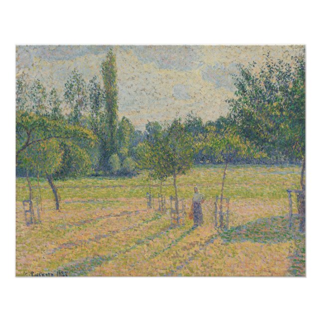 Póster "Tarde Adiantada em nosso Prado" - Camille Pissarr (Frente)