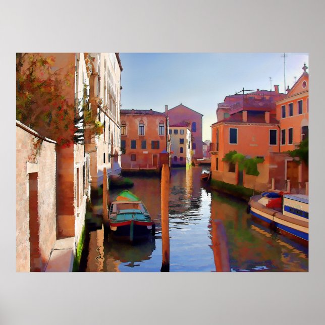 Póster Tarde da tarde em Veneza (Frente)