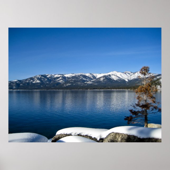 Póster Tarde de inverno no lago Tahoe II (Frente)