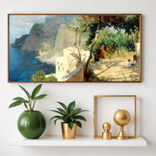 Poster Tarde de verão tranquila em Capri, Brioschi Othmar