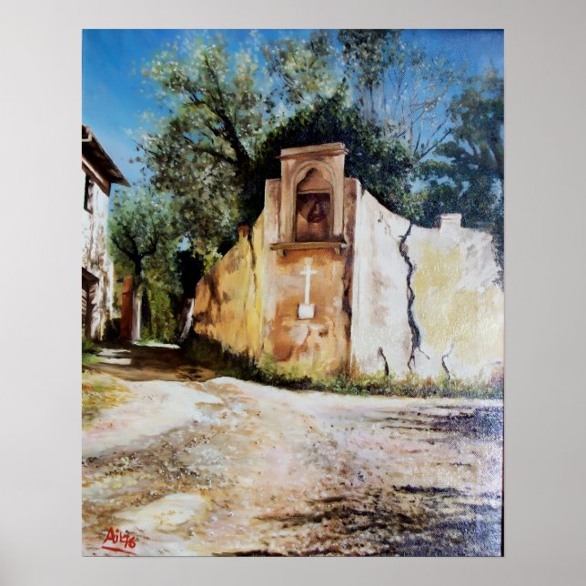 Póster TARDE EM RIMAGGIO / Vista da Toscana (Frente)