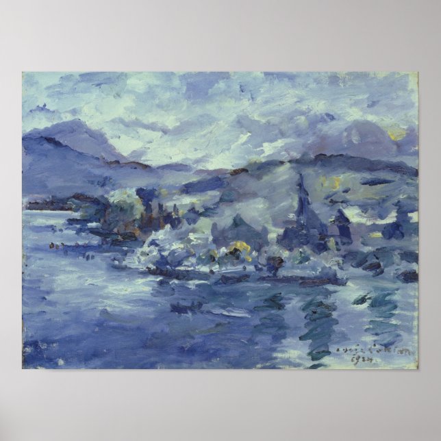 Póster Tarde no lago Lucerne, 1924 (Frente)