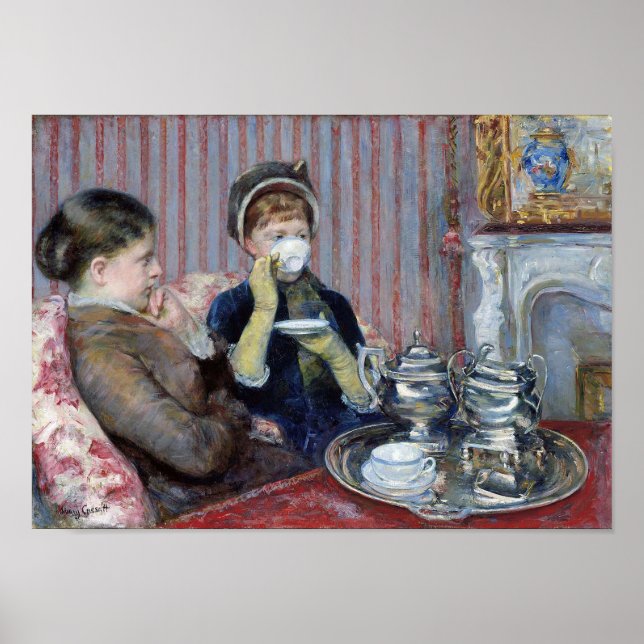 Poster Tarde Tea, Mary Cassatt (Frente)