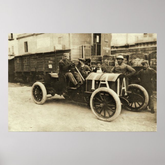 Póster Targa-Florio Race em Itália (Frente)