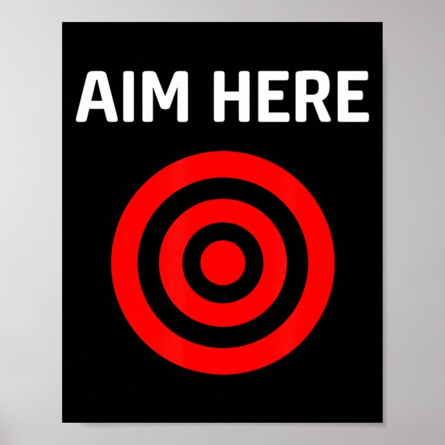 Poster Target Aim Here (Frente)