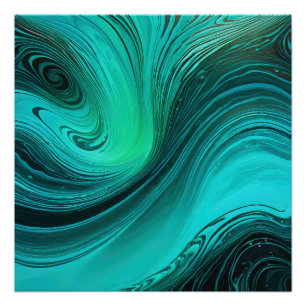 Póster "Tarifa" Blue Swirls Ondas
