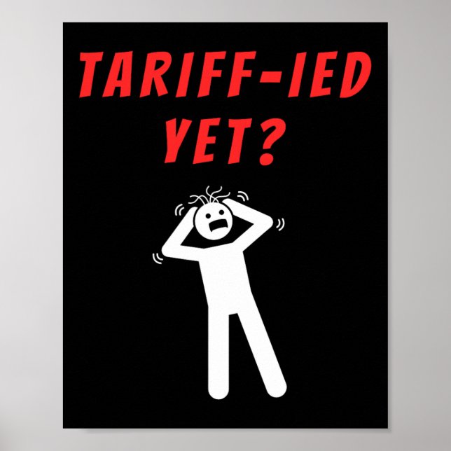 Poster Tarifa Engraçada-mente Amedrontada Tarifas Anti-tr (Frente)