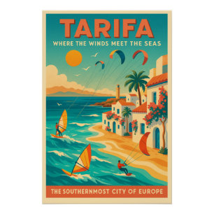 Póster Tarifa, Espanha: A Extremidade Sul da Europa
