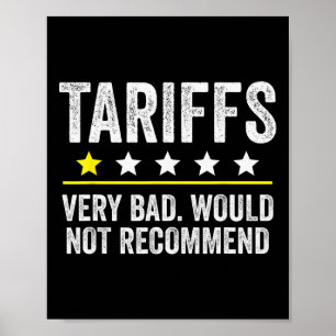 Poster Tarifa Trump EUA Não Recomendaria Tarifas Engraçad