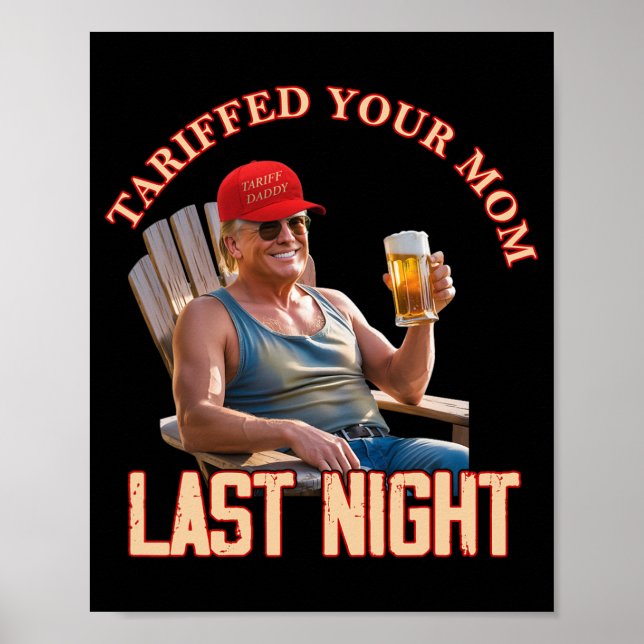 Poster Tarifado à sua mãe Pai Engraçado Memória 1 (Frente)