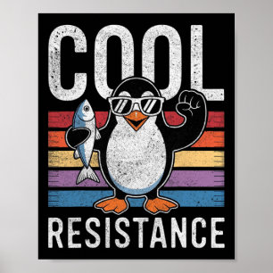 Poster Tarifas de Pinguins de Resistência Legal e Sutil P