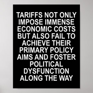 Poster Tarifas de reforço da disfunção política - Trump 2