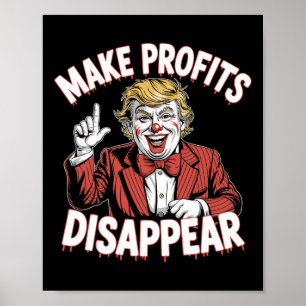 Poster Tarifas de Trump Recessão Meme Fazem Lucros Desapa