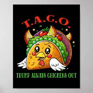 Poster Tarifas Engraçadas Meme Sarcástico Taco Trump Semp