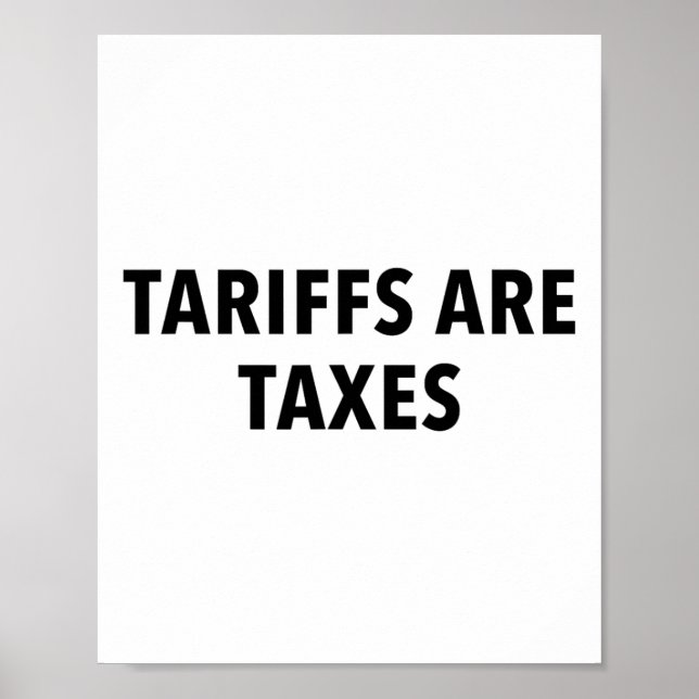 Poster Tarifas São Impostos  (Frente)