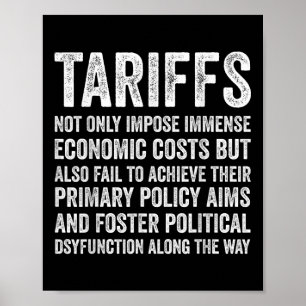 Poster Tarifas Tarifárias Engraçadas Economia Pautal Polí