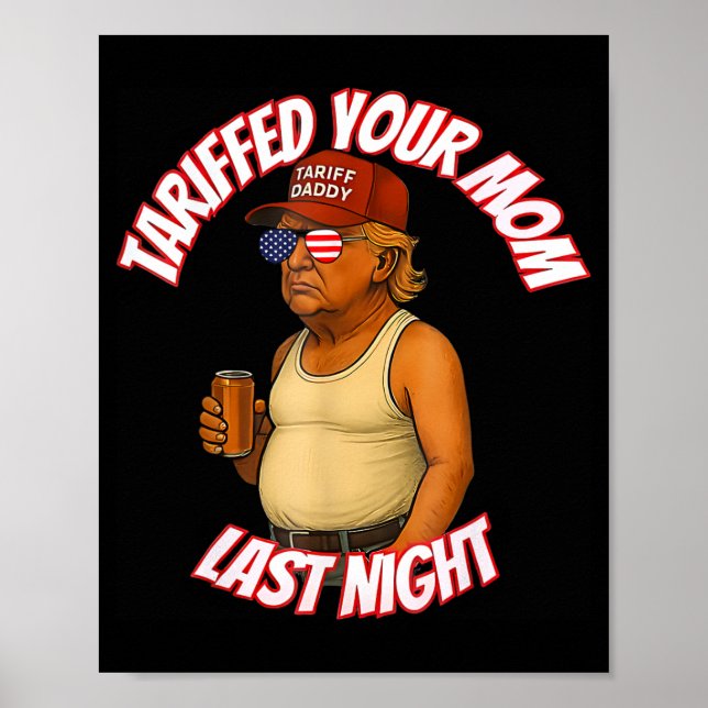Poster Tarifou seu Pai de Tarifa Engraçado para a sua mãe (Frente)