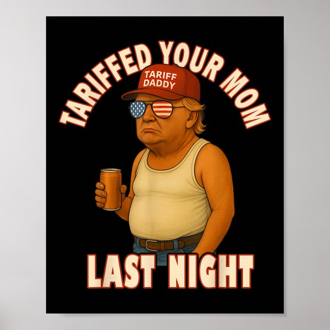 Poster Tarifou seu Pai de Tarifa Engraçado para a sua mãe (Frente)
