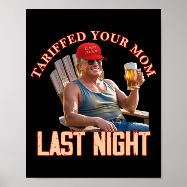 Poster Tarifou seu Pai de Tarifa Engraçado para a sua mãe (Frente)