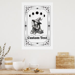 Poster Tarô Personalizável Zodíaco Celestial Bruxaria Cap