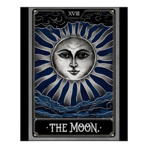 Póster Tarot da Lua Gótica