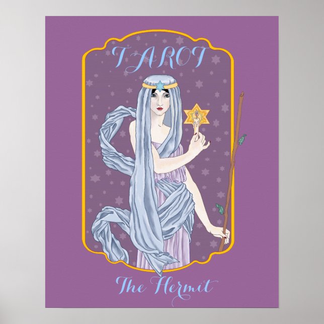 Póster Tarot The Hermit (Frente)