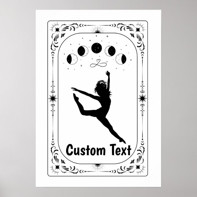 Poster Tarot Zodiac Celestial Personalizado Dançarina de  (Frente)