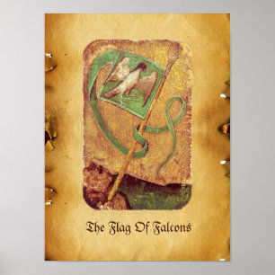 Póster Tarots Anticos/Cartões do Tribunal Alemão/Bandei