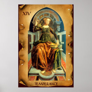 POSTER TAROTS DA RENASCENÇA ANTIGA 14 / TEMPERANÇA