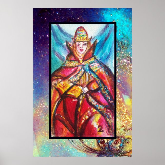 PÓSTER TAROTS DAS SOMBRAS PERDIDAS /A SUMA SACERDOTISA (Frente)