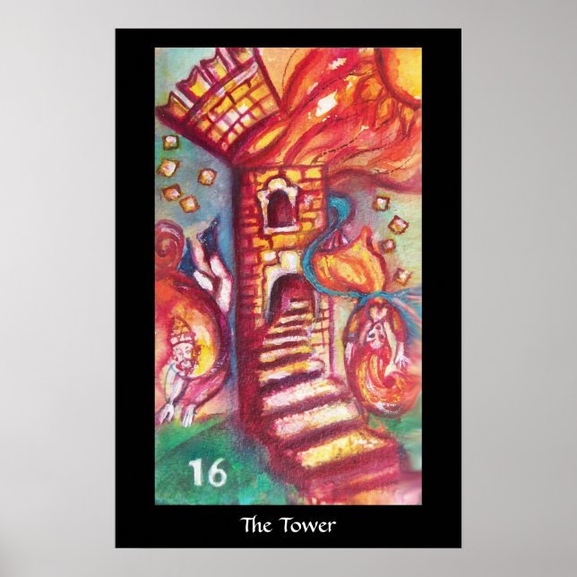 Poster TAROTS DAS SOMBRAS PERDIDAS A Torre (Frente)
